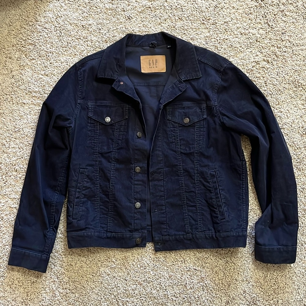 GAP Navy Blue Corduroy Jacket